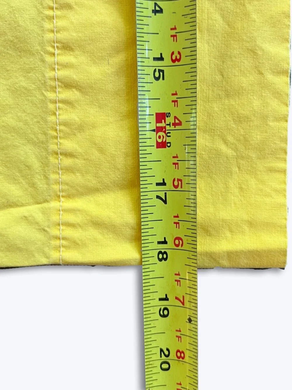 Ralph Lauren Vtg Yellow Cotton Standard Pillowcase Solid RL-73 Classic Prep Bed